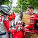 Pol Espargaro chats with Randy Mamola at Goodwood