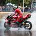 Soggy burnout at the Goodwood Festival of Speed