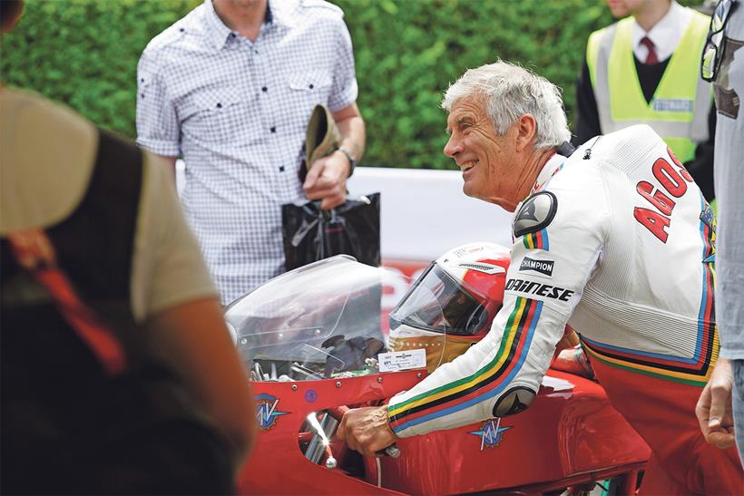 Giacomo Agostini at Goodwood 2022