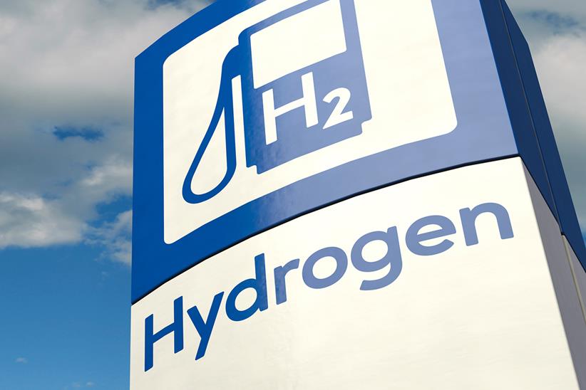 Hydrogen filling station sign