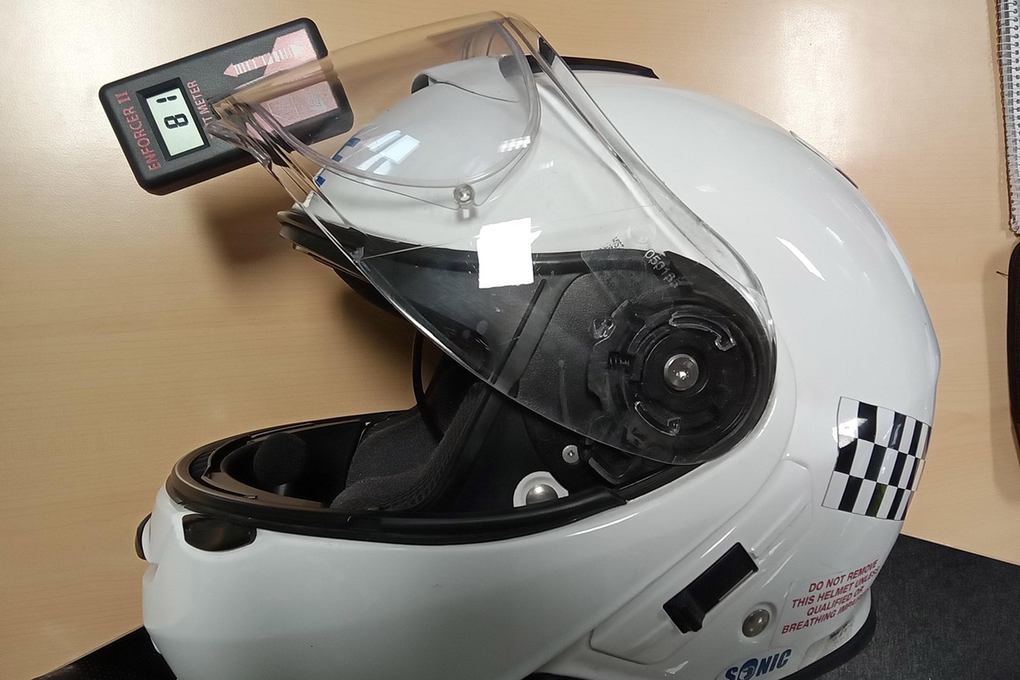 Tinted visor crackdown: Cheshire Police adopt new tech to test the