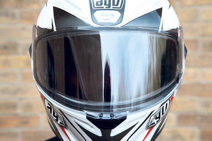 AGV tinted helmet visor