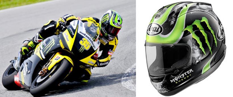 Cal Crutchlow Arai helmet