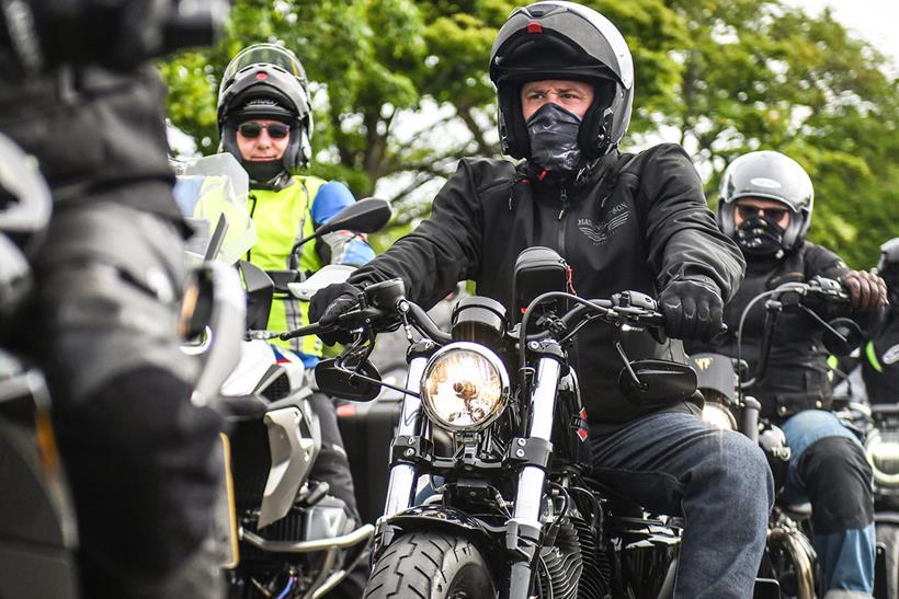 Members of the public take part in the TT Legacy Lap