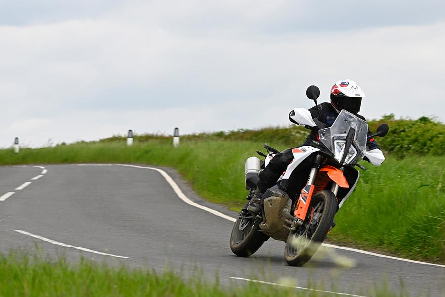 KTM 890 Adventure R on a UK road