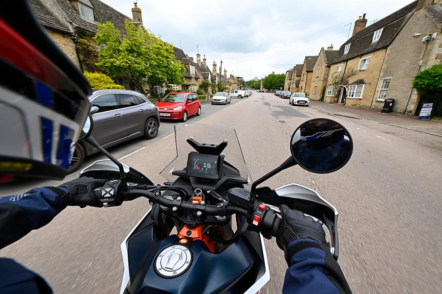 KTM 890 Adventure R view from onboard