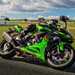 Kawasaki Ninja ZX-6R right side in action