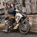 US rider Bridget McCutchen with her motorbike