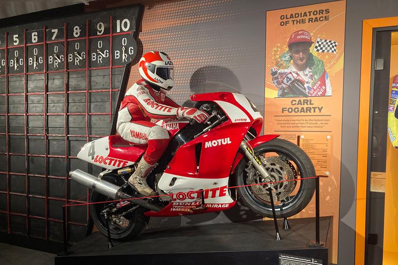 Carl Fogarty display at the Manx Museum