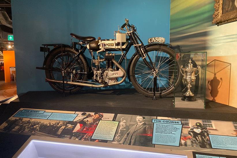 A 1914 AJS at the Manx Museum