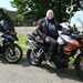 Robin Down on his BMW R1250GS and Len Bage on his Triumph Tiger 850 Sport