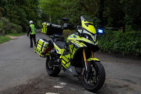 Police forces plug into the future by trialling Energica Experia electric motorcycle