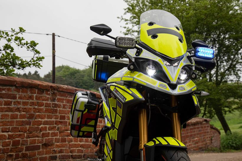 A front view of the Energica Experia