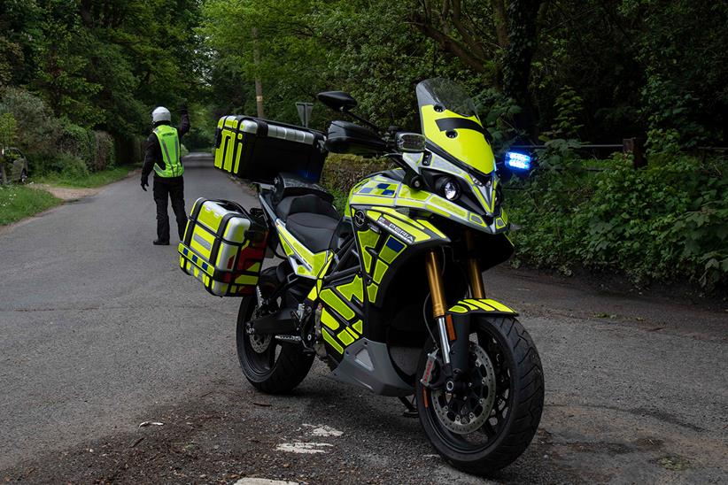 An Energica Experia in police specification