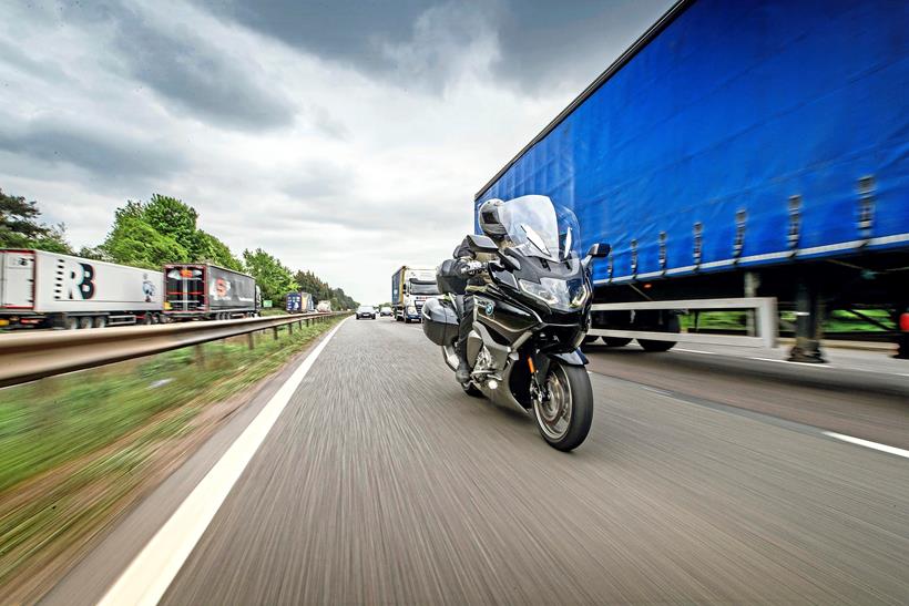 BMW K1600 on a motorway