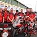 Glenn Irwin and the BeerMonster Ducati team celebrate pole position at Knockhill