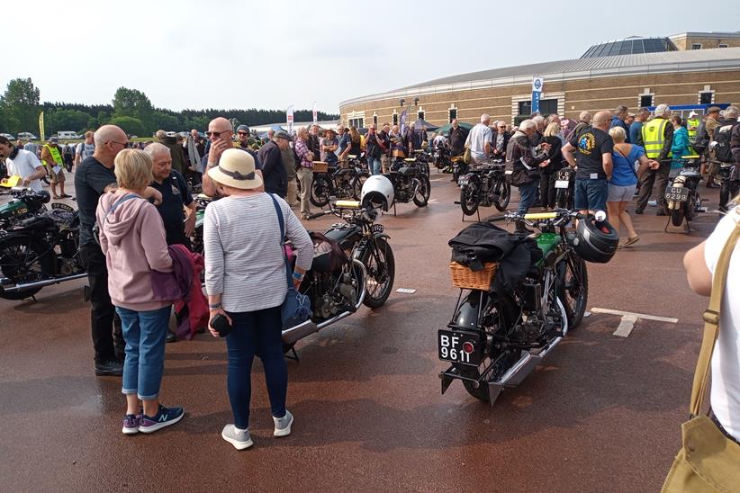 Bikes gather at the Banbury Run 2023