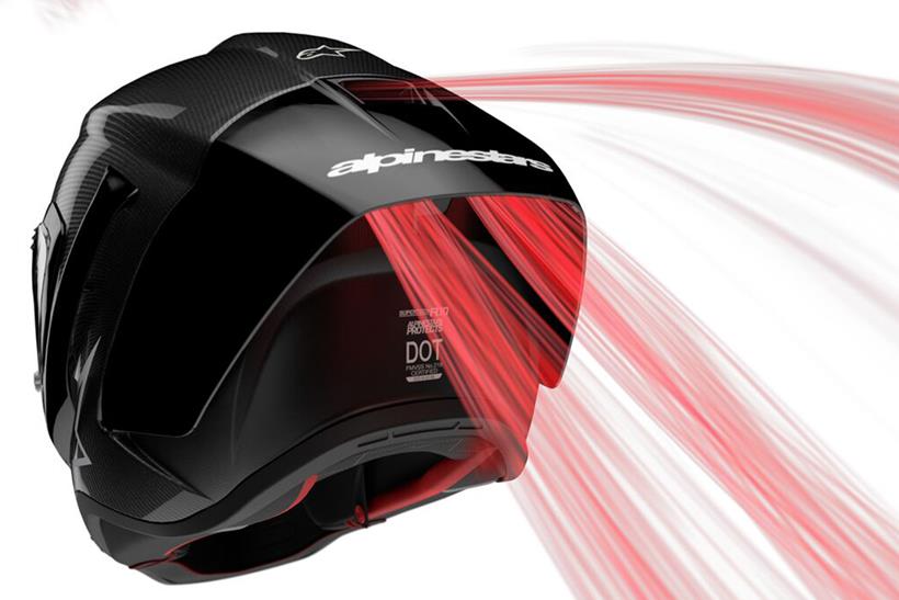 Rear airflow on the Alpinestars Supertech R10 helmet