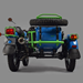 Ural Green Tanager rear