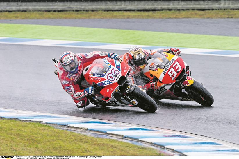 Andrea Dovizioso on a GP16 Ducati