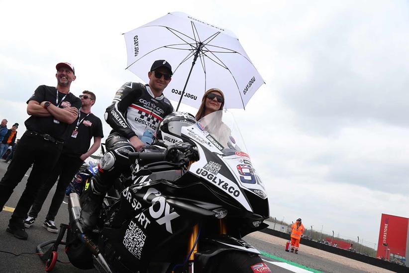 Damon Rees has died (pictured on the Supersport grid)