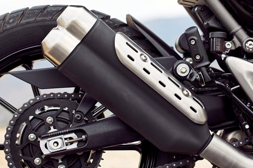 Triumph Scrambler 400 X exhaust