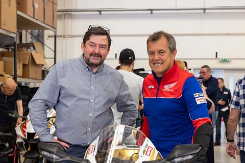 Honda Racing hosts special handover event for 100th TT start McGuinness Fireblade