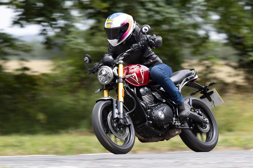 Triumph Speed 400 preproduction prototype on the road