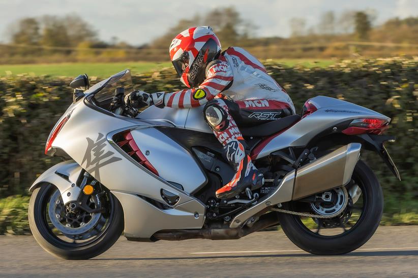 Suzuki Hayabusa on the road