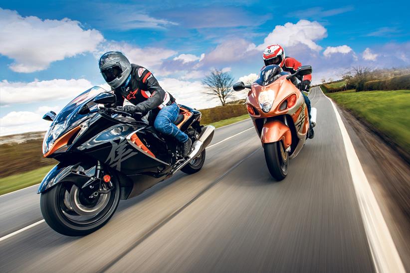 2022 Suzuki Hayabusa and original on the road