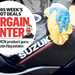 Wiping a Suzuki motorcycle with a cloth, with MCN's Bargain Hunter logo