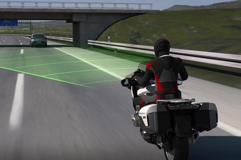 An extra eye on the road: BMW’s collision warning system alerts you to hazards ahead