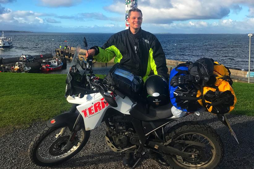 Dave Martin out on a riding adventure