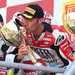 Tommy Bridewell celebrates victory at Brands Hatch on the podium