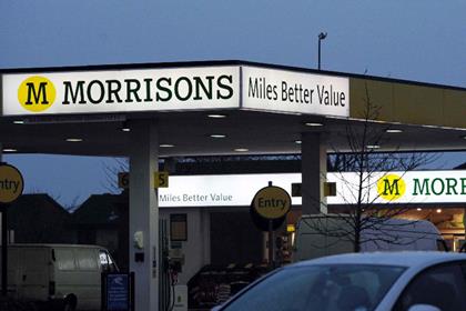 Motorcyclists wearing helmets have assaulted petrol station staff, according to Morrisons.