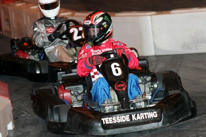 Bradley Smith shows that plenty of bikers have karting skills