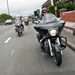 MCN's Holmes, right, on the rideout from the Ace to the Autolegends Show