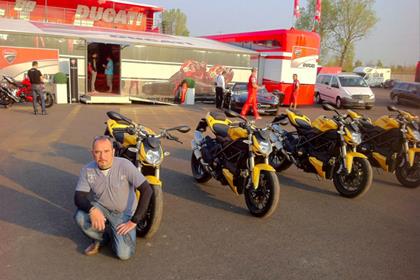 Trevor Franklin at the Ducati Streetfighter 848 launch