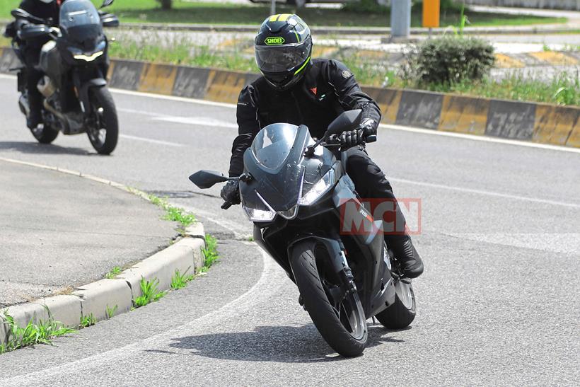 Aprilia RS440 spy shot front