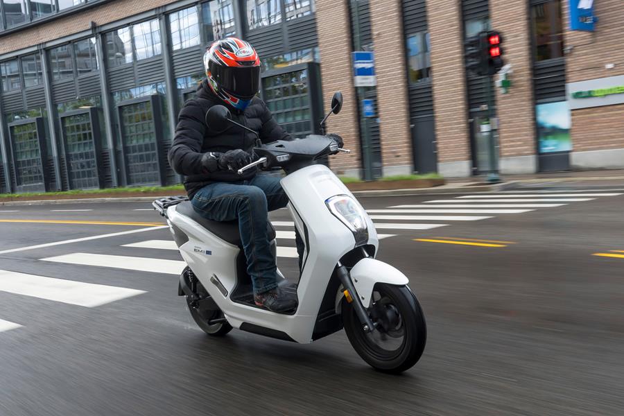 Honda EM1 e on the road