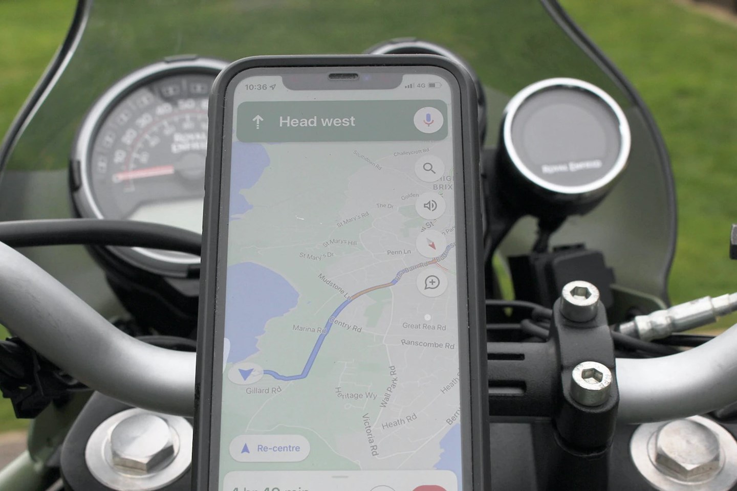 Sport motorcycle phone mount for smartphone and iPhone