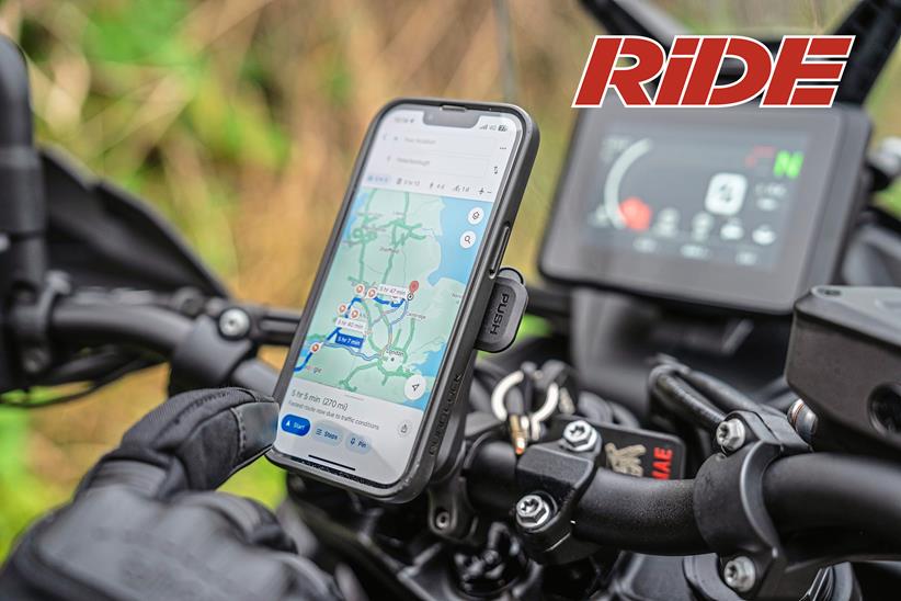 RiDE Magazine testing phone mounts