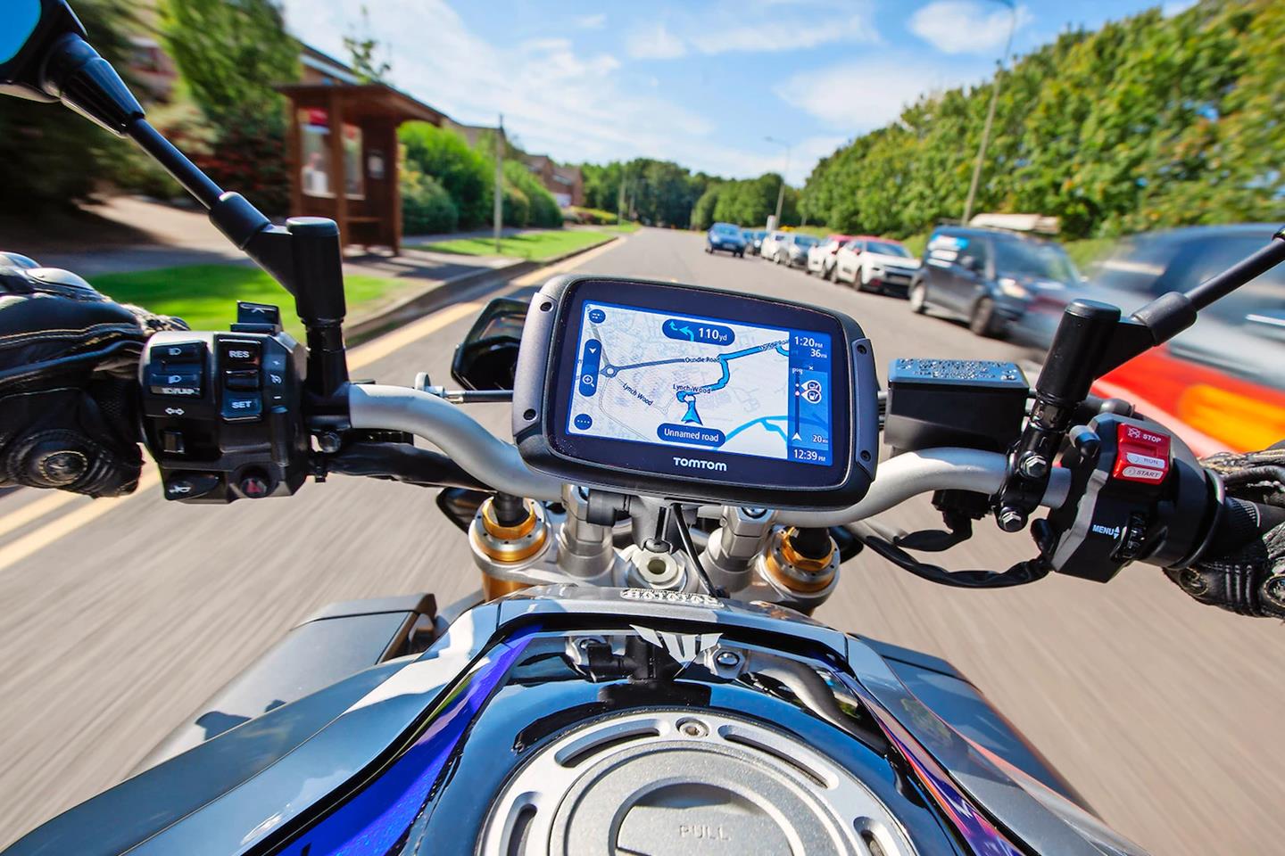 thumbnail image 2 of TomTom 22mm Handlebar Mount For Rider 500, 550, 410, 450, 420 Motorcycle GPS 2 of 6