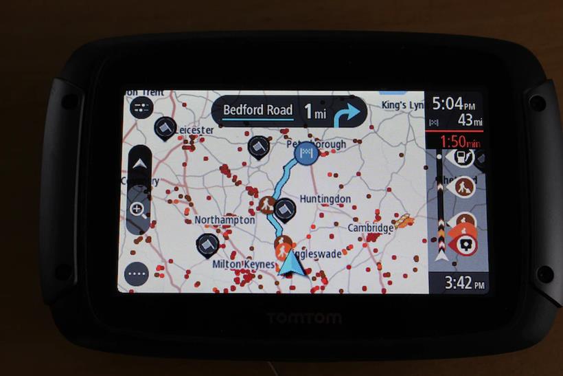 TomTom Rider 550 winding route