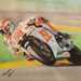 Ian Kenken's painting of Marco, proceeds to go to Riders for Health