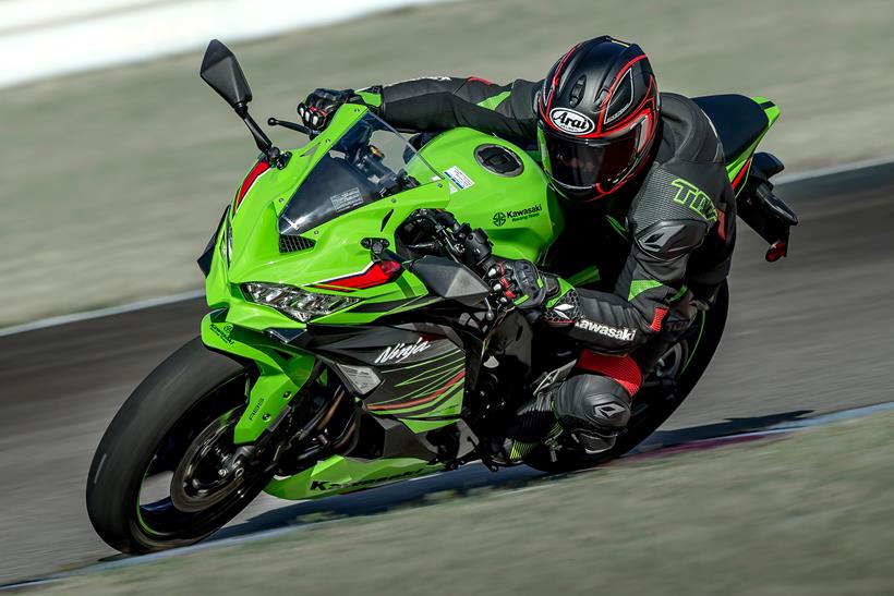 Kawasaki ZX-4RR on track