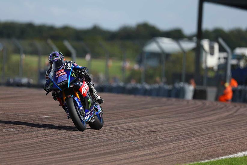 Jason O'Halloran in action for McAMS Yamaha at Thruxton