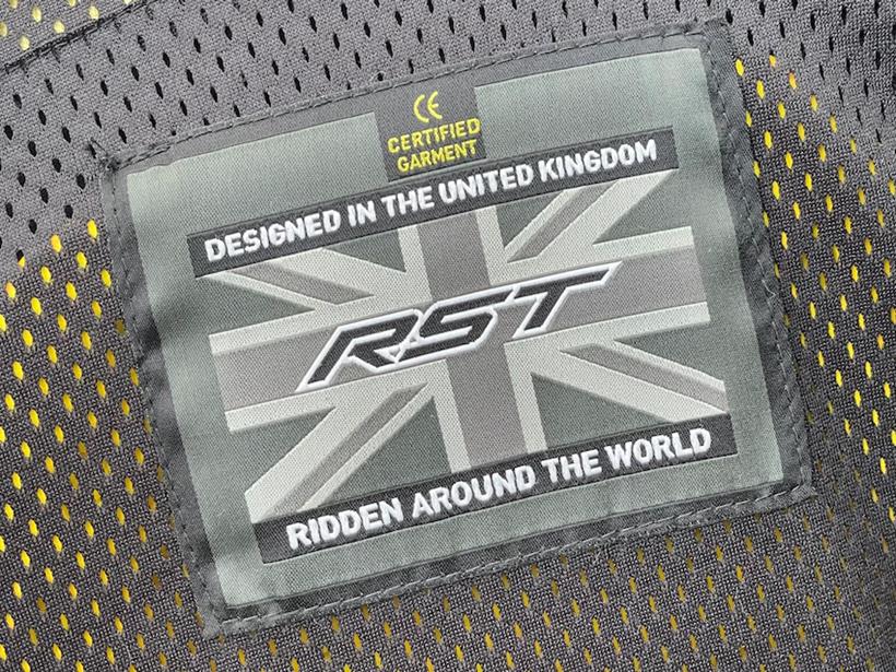  RST X Kevlar hoodie label