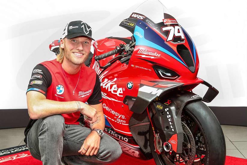 Davey Todd with his Milwaukee BMW by TAS Racing M1000 RR