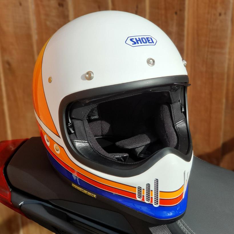 Shoei EX-Zero with visor open